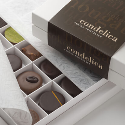 Condelica hjemmelaget konfekt - design fra a-å